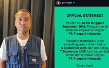 Kiki Ucup Minta Maaf soal Polemik Pestapora 2025 di Sponsori PT Freeport, Tegaskan Tak Terima Uang Sepeserpun