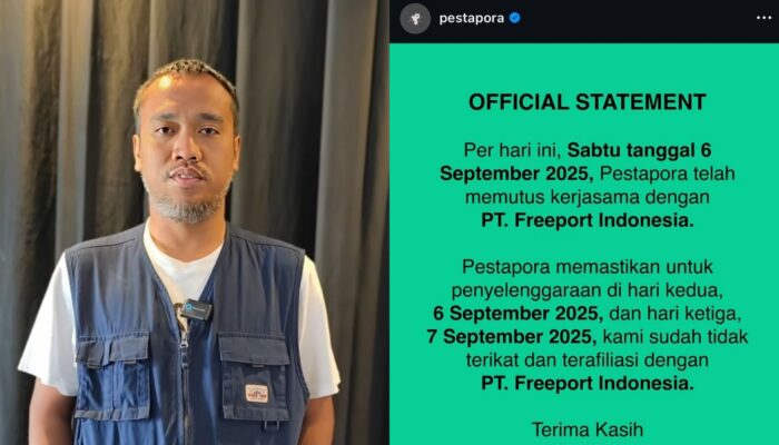 Kiki Ucup Minta Maaf soal Polemik Pestapora 2025 di Sponsori PT Freeport, Tegaskan Tak Terima Uang Sepeserpun
